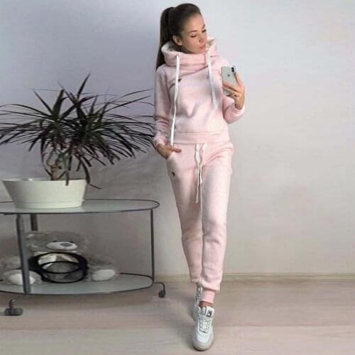Womens tracksuit pants spring jacket crop top Sportswear Oversized hoodie Set urbane Sweatshirt sports Long sleeve pant suits