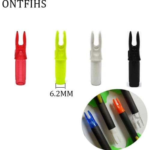 24Pcs HiQ ID 6.2mm Archery Arrow Nocks Internal For Carbon Fiberglass Arrow Shaft for Archery