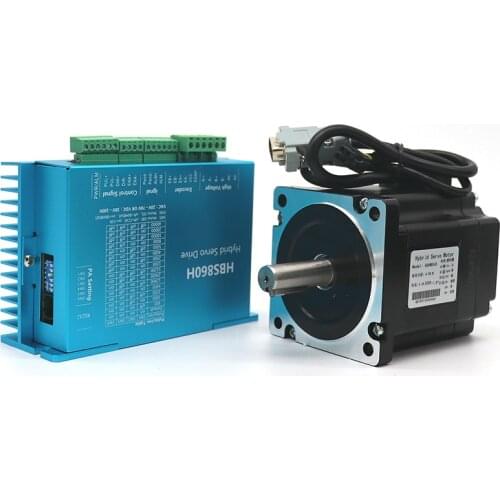 8.5N.m Closed Loop Stepper Motor Kit Servo Driver HB860H + 86HB250-156B 86 2 Phase Stepper Motor