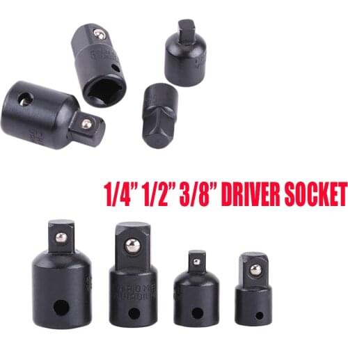 4Pcs 1/4" 3/8" 1/2" Drive Socket Adapter Converter Reducer Air Impact Ratchet Wrench Screwdriver Adaptor Sockets Hand Tools Set