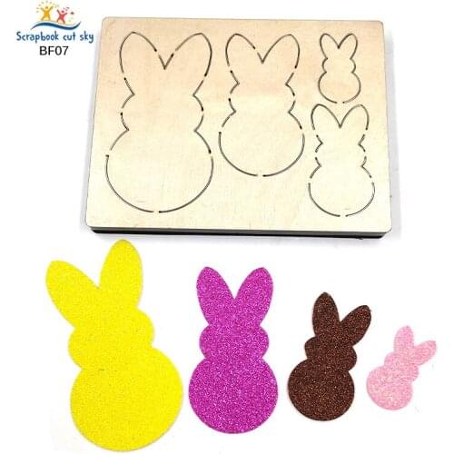 Rabbit Hairpin Decorations BF07 Muyu Wooden Mold Scrapbook Cutting Dies Suitable For Market General Machines