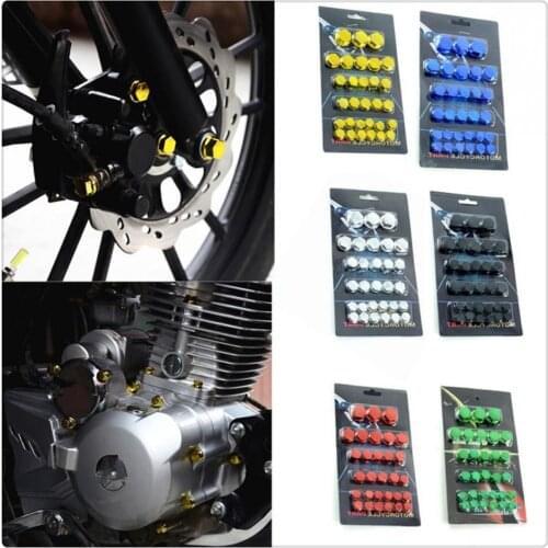 30PCS Motorcycle Accessories Head Screw Cover Decorative Parts for HONDA CRF1000L XR650R XR400MOTARD CRF250L M