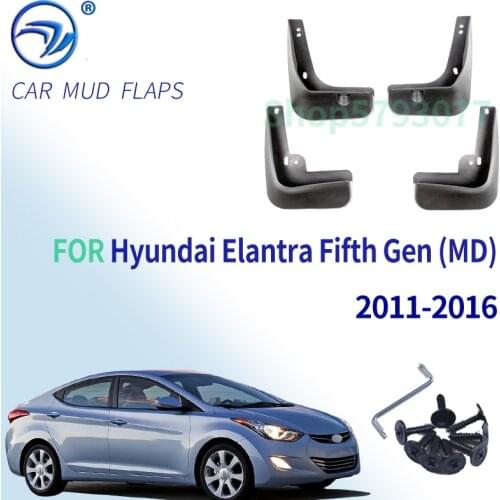 Car Mudflaps for Hyundai Elantra MD 2011 2012 2013 2014 2015 2016 Fender Mud Guard Flap Splash Flaps Mudguards Accessories