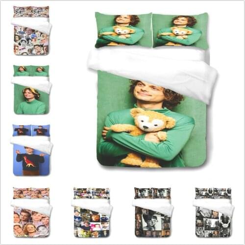 Matthew Gray Gubler Home Textile Pillow Case 3D Bed Linen Duvet Covers Comforter Bedding Sets Bed Set Home Decor Bedding