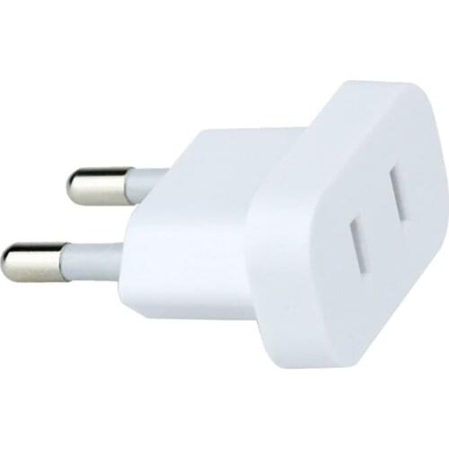 4MM US Jack to EU Plug Outlet Travel Charger Power Socket Adapter USA to Europe European Regulation Charging Converter Plug