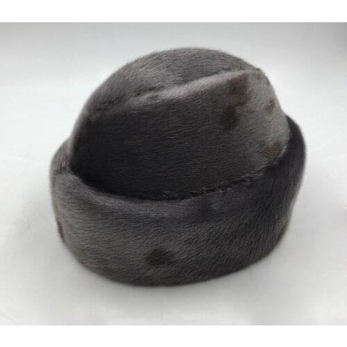 2021 Latest fashion Seals fur hat 100% Real full pelt precious Seals High-quality fur the peaked cap formal hat HB-002