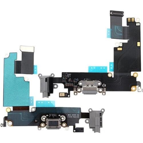 Flat cable connector charging for Iphone 6 Plus gray Dock microphone