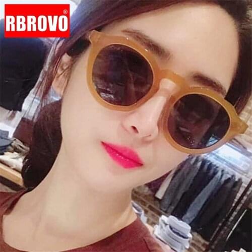 RBROVO 2021 Classic Fashion Sunglasses Women Candy Color Vintage Eyeglasses Outdoor Shopping Ocean Lens Oculos De Sol UV400