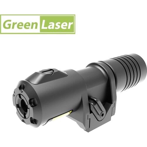 Adjustable Streamlined IPX8 Waterproof Green Laser Sight Laser Scope Laser Pointer for Rifle with Universal Picatinny Rail Mount