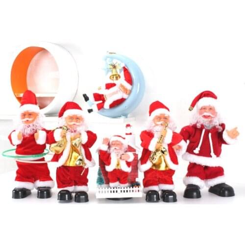 Christmas Twist buttocks music electric Santa Claus decorations Santa Claus doll childrens toys gift