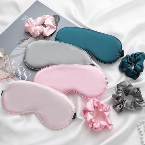 Sleeping Silk Eye Mask Cover Sleep Night Mask Silk Sort Band Aid Relax Blindfold For Women Men Travel Health Eye Bandage Nap