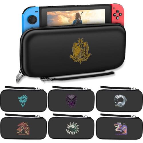 Monster Hunter Storage Bag For Nintendo Switch NS Game Console Travel Carrying Protective Case Cartoon Box Shell Accessories
