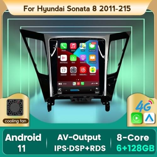 Tesla Style 7862C 8Cores 6G 128G Android 11 All In One Car Intelligent Multimedia navigation For Hyundai Sonata 6 YF 2009 - 2014