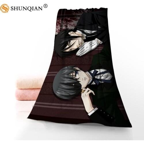 High Quality Black Butler Microfiber Bathroom Washcloth,Towels Custom Face Towel/Bath Towel Size 35x75cm, 70x140cm