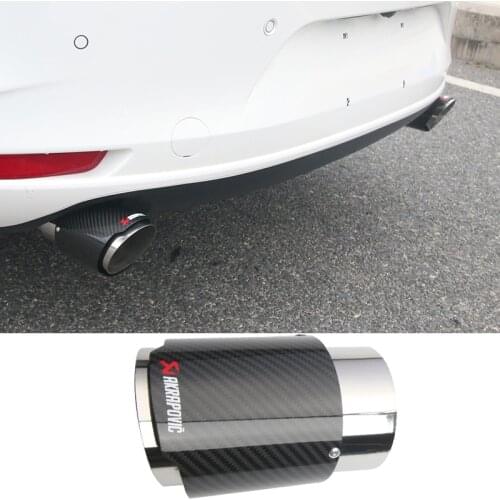 Tail Section Exhaust Stainless Steel Pipe Cover Decoration Sleeve Modification for Mazda 3 M3 2020 21