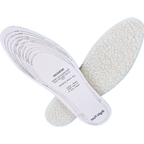 Winter Wool Warm Insoles For Shoes Men Women Pad Inserts Breathable Latex Cushion Adult Child Sports Shoes Insoles Accessories