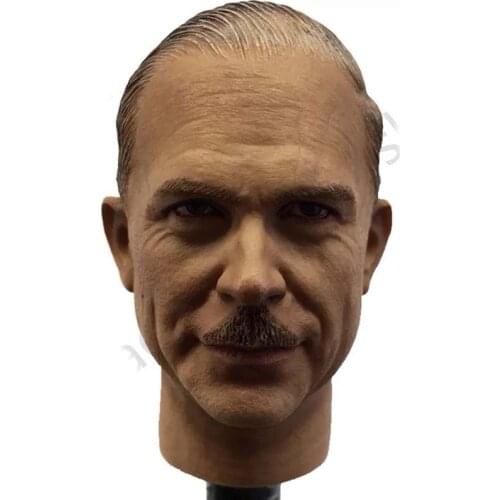 1/6 Scale Heinz Wilhelm Guderian Head Sculpt WWII Germany General of The Army Male Soldier Head Carving Model Accessories