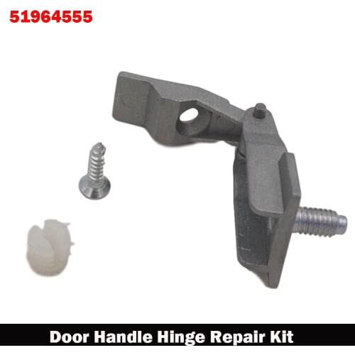 1 Set Car Chrome Metal Outer Door Handle Hinge Repair Kit OS / NS For FIAT 500 51964555