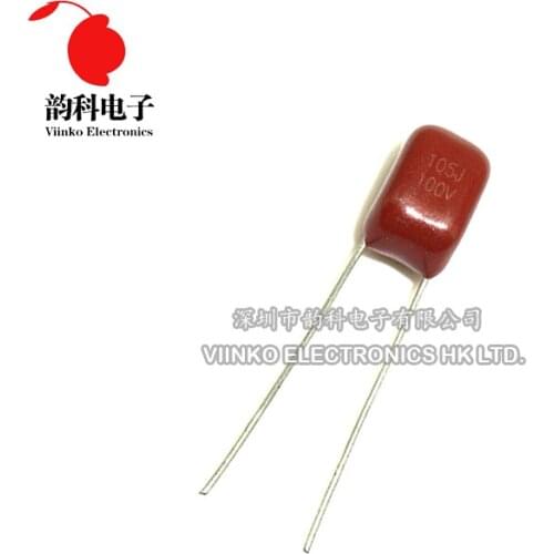 10pcs CBB Polypropylene film capacitor pitch 5mm 105 1uF 100V