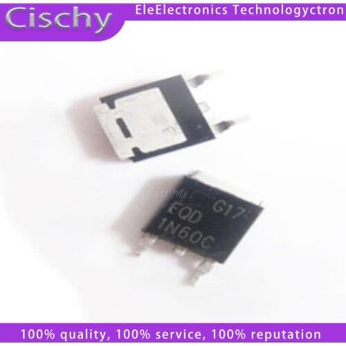 10PCS/LOT FQD1N60C 1N60 1A 600V TO-252
