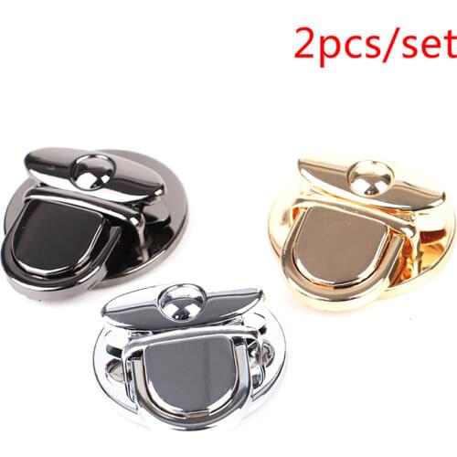2Pcs Metal Lock Bag Case Buckle Clasp For Handbags Shoulder Bags Messenger bag Purse Accessories DIY Craft Accessories