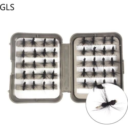 2021New 40 Pieces Of Red/Black Fly Hook Lure Exquisite Set Salmon Trout Fly Fishing Lure High Quality Fishing Tackle