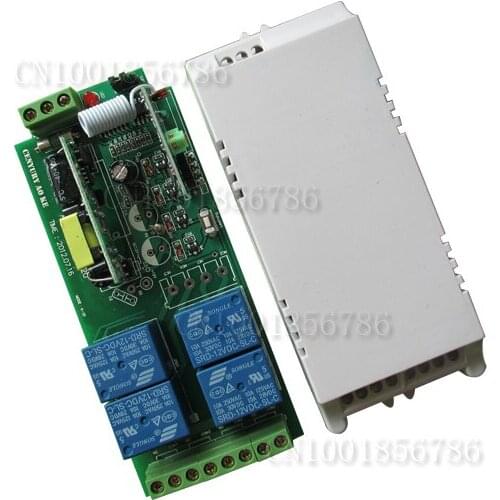 85v~250V 110V 220V 230V 4CH RF Wireless Relay Switch Security System Garage Doors