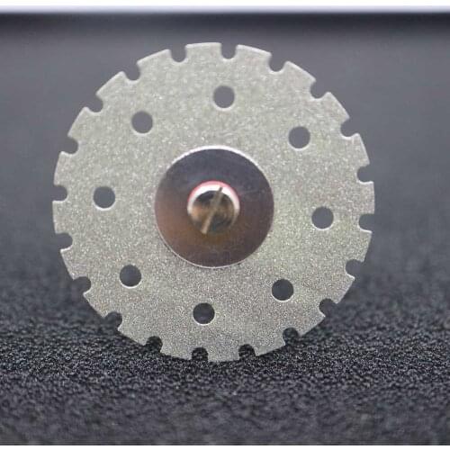 Dental Lab diamond Double sided Zigzag cutting disc for Dental Cutting Plaster Disc Wheel D32mm T 0.25mm