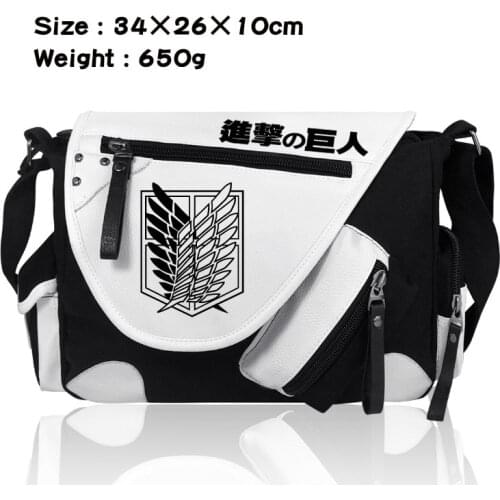 Attack on Titan Anime Backpacks Shingeki No Kyojin Backpack Teenagers Men Womens School Bags Canvas Cartoon