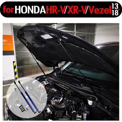 Auto Front Bonnet Hood Modify Gas Struts for Honda HR-V HRV XR-V Vezel 2013- 2018 Lift Support Carbon Fiber Damper Absorber