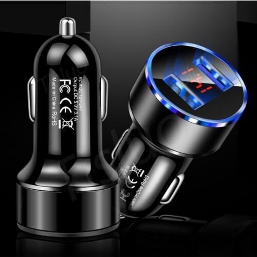 3.1A Dual USB Car Charger With LED Display Car-Charger for Audi all series Q3 Q5 SQ5 Q7 A1 A3 S3 A4 A4L A6L A7 S6 S7 A8 S4 RS4 A
