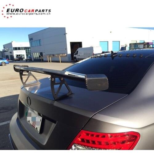 C63 rear wing fit for MB C-class W204 C63 to black series style coupe and sedan C63 carbon fiber trunk spoiler