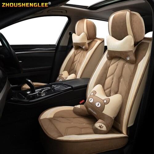 ZHOUSHENGLEE Front Rear Luxury Leather car seat cover For jac s2 s3 mitsubishi pajero 4 seat arona mercedes w245 haval h9 h6 h4