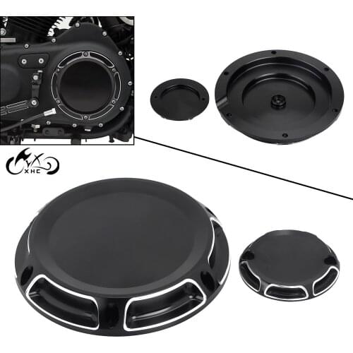 Motorcycle Glossy Black Aluminum CNC Cut Derby Timing Timer Cover For Harley 883 1200 48 XL1200X 72 XL1200V Iron 883 Low XL883L