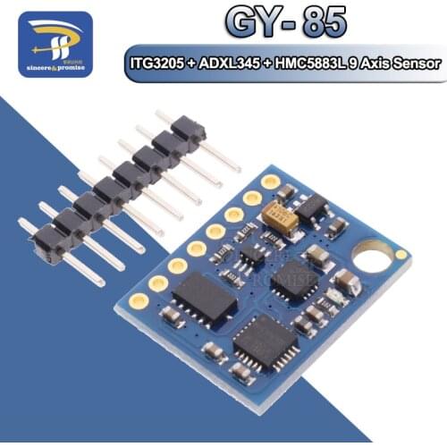 GY-85 BMP085 Sensor Modules 3V-5V 9 Axis Sensor Module (ITG3205 +ADXL345 + HMC5883L) ,6DOF 9DOF IMU Sensor