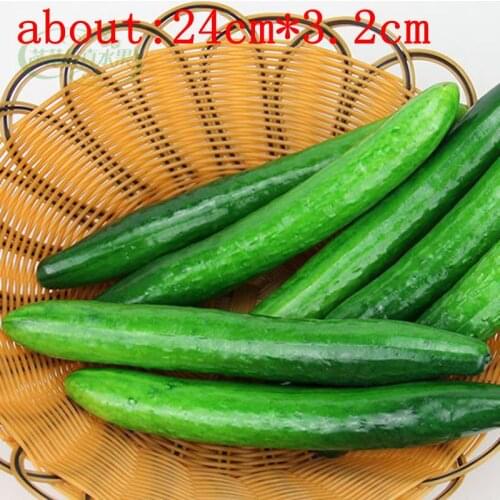 Simulation vegetables cucumber mold photography props artificial fruit home,hotel Teaching props 5pcs/lot 04016012
