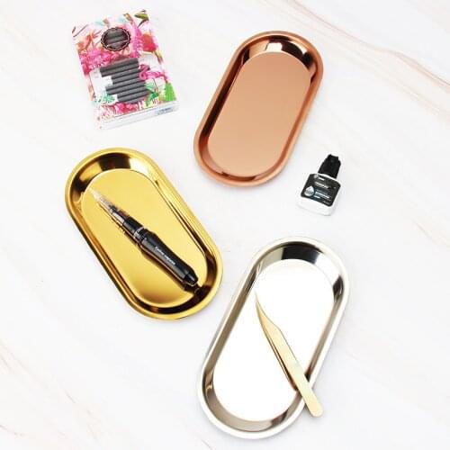 BANDEJA DE INOX MICROPIGMENTAÇÃO ESTILO ESCANDINAVO Micropigmentation Stainless Steel Tray - Eyelash Extension