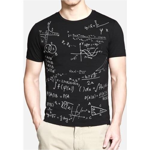 2019 Streetwear Mens Fashion Brand New T-Shirt School Formula T Shirt Clothing Short Sleeve O neck Abstract Tops Tees TX87 C