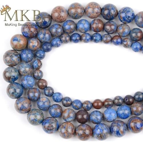 Genuine Blue Charoite Beads Natural Stone Round Beads For Jewelry Making 6/8/10/12mm Loose Beads Fit Diy Bracelet Wholesale