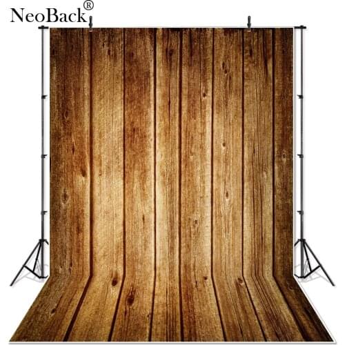 NeoBack 3x5ft Light Brown Wood Grain Photography Background Thin Vinyl Studio Photo Backdrops Photo Props 90 x 150cm on Sale