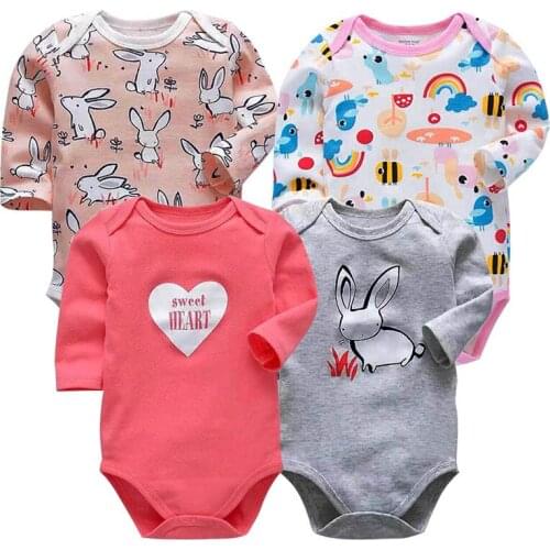 Baby Bodysuits Infant Girl Clothing New born Long Sleeve Underwear Girl Pajamas 100% Cotton Boys Girls Jumpsuit kids clothes Set
