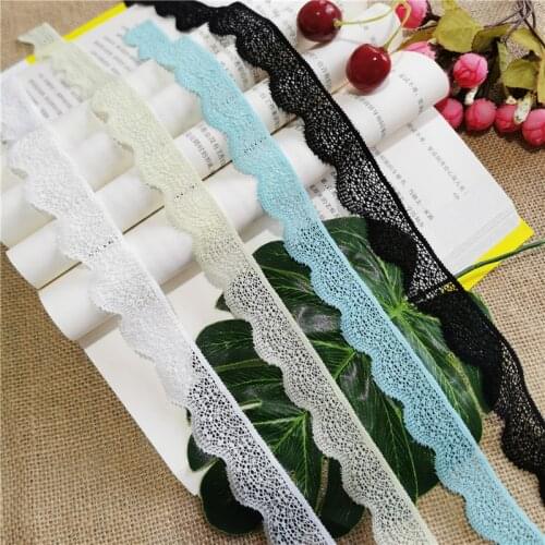 S2329-1 2.5cm Deep rose red stretch elastic lace ribbon african lace fabric light skin lace trim for sewing clothing underwe