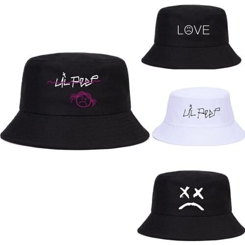 Lil Peep hat Love Lil.Peep Summer Hat Women Men Panama Bucket Cap The Design Flat Visor Sudaderas Cry Baby Fisherman Hat