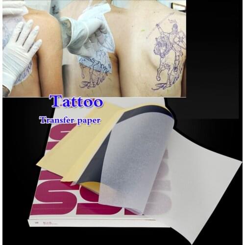 Tattoo transfer paper 4 Layer Carbon Thermal Stencil Tattoo Transfer Paper Copy Paper Tracing Paper Professional Tattoo Supply