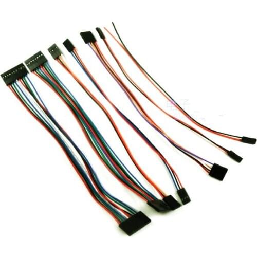 100PCS/lot DuPont 2P/3P/4P/5P Female to Female Extension Wire Cable for Arduino 20cm