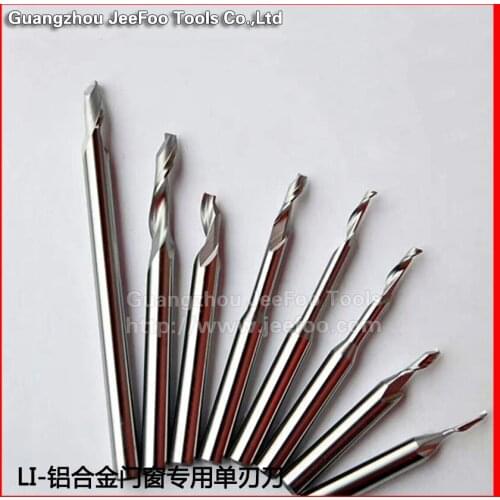 High Quality One flute HSS Carbide End Mill Straight Shank Solid Drill bit CNC Mill Cutter Bit 4/5/6/8mm For Woodworking Tools