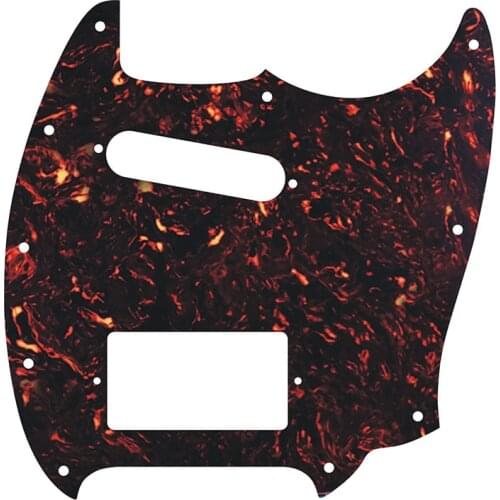 Pleroo Guitar Parts For FD US 11 Scwer Holes Mustang Guitar Pickguard With Singe pick and humbucker Scratch Plate