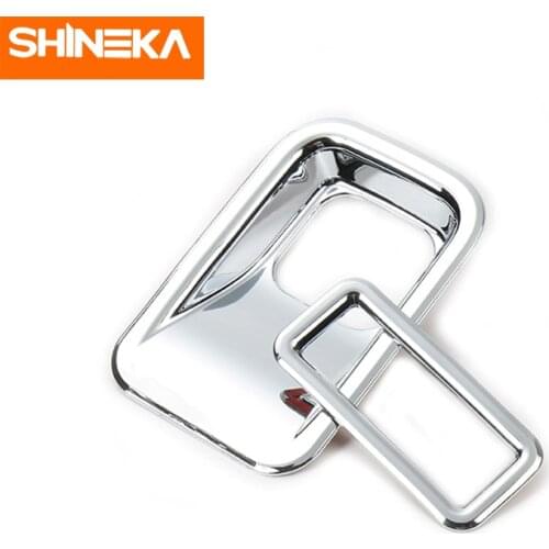 SHINEKA ABS Tail Box Light Trunk Lamp Decorative Cover Frame for Jeep Cherokee 2014-2018 Car Accessories