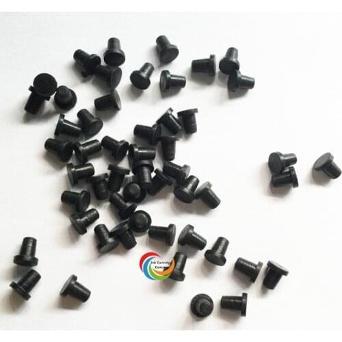 CISSPLAZA 500pcs High quality small black rubber plug for ink cartridge / CISS accessories and parts drop shipping