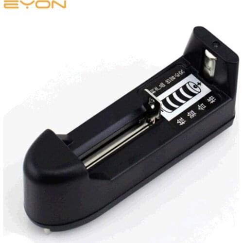 1x US EU Plug Univeral Adapter Travel Charger 18650 16340 14500 3.6-3.7v Rechargeable for Li-ion Battery AC Wall Flat Round pin